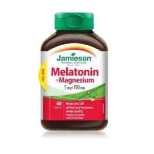 JAMIESON MELATONIN WITH MAGNESIUM TABLETS 60`S