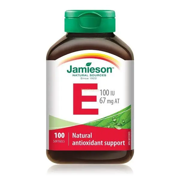JAMIESON VITAMIN E 100IU 67MG AT SOFTGELS 100`S