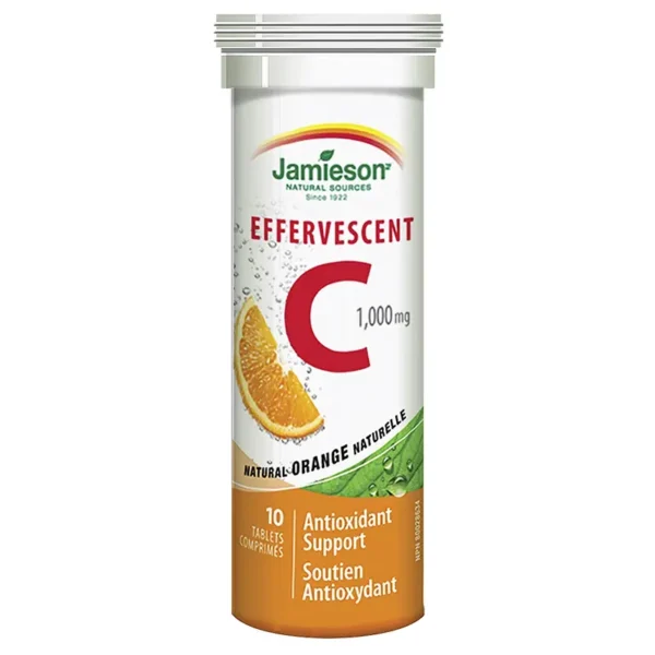 JAMIESON EFFERVESCENT C 1000MG TABLETS 10`S
