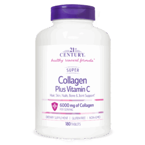 21st century super collagen 600mg plus vitamin C tablets 180’S