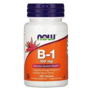 Now Vitamin B1 Thiamine 100mg Tabs 100’s