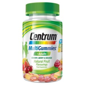 CENTRUM MULTI GUMMIES CHERRY,BERRY & ORANGE 30`S