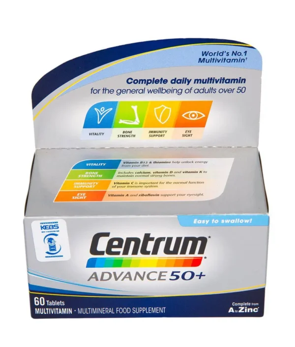 CENTRUM ADVANCE 50+  TABLETS 60`S