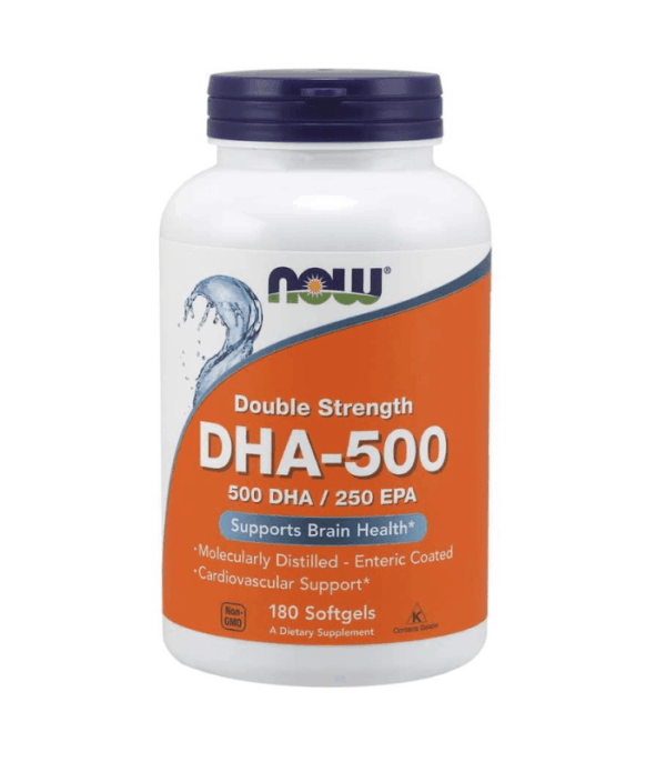 NOW DHA 500 Caps 180’s