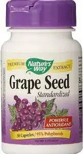 Natures Way Grape Seed 100Mg Capsules 30S