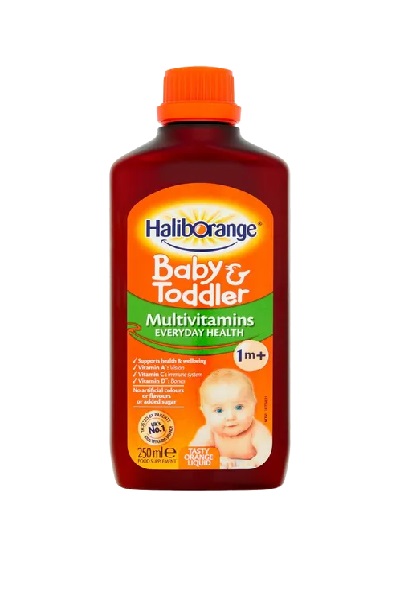 HALIBORANGE BABY&TODDLER ORANGE LIQUID 250ML