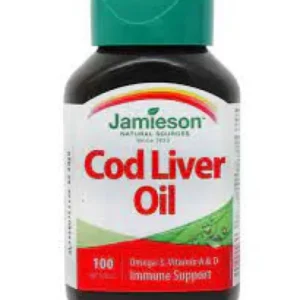 JAMIESON COD LIVER OIL+VIT A+D3 SOFTGELS 100`S