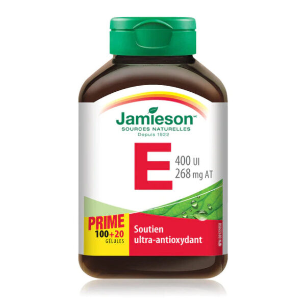 JAMIESON VITAMIN E 400IU  268MG SOFTGELS 120`S