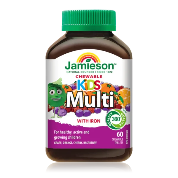 JAMIESON MULTI KIDS CHEWABLE TABLETS 60`S