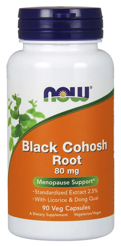 NOW Black Cohosh Root 80mg Caps 90’s