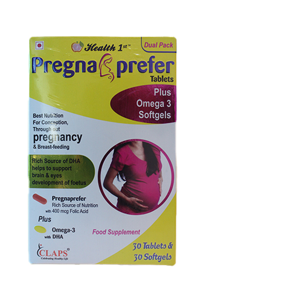 PREGNAPREFER TABLETS 30S + OMEGA 3 30`S