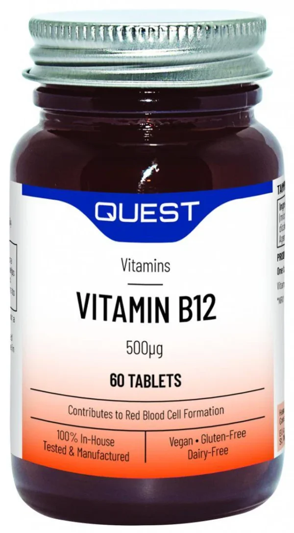QUEST Vitamin B12 Vegan 500 ug 60’s