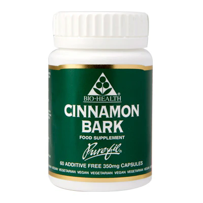 BIO HEALTH CINNAMON BARK CAPSULES 60’S