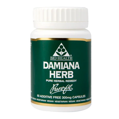 BIO HEALTH DAMIANA HERB CAPSULES 60’S