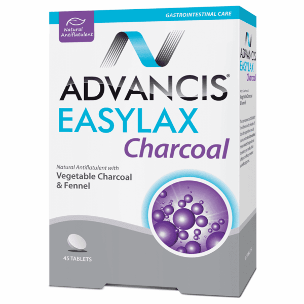 ADVANCIS EASYLAX CHARCOAL TABLETS 45`S