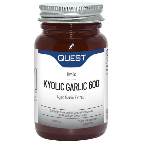 QUEST Kyolic garlic tablets – 600mg Odourless Aged Extract