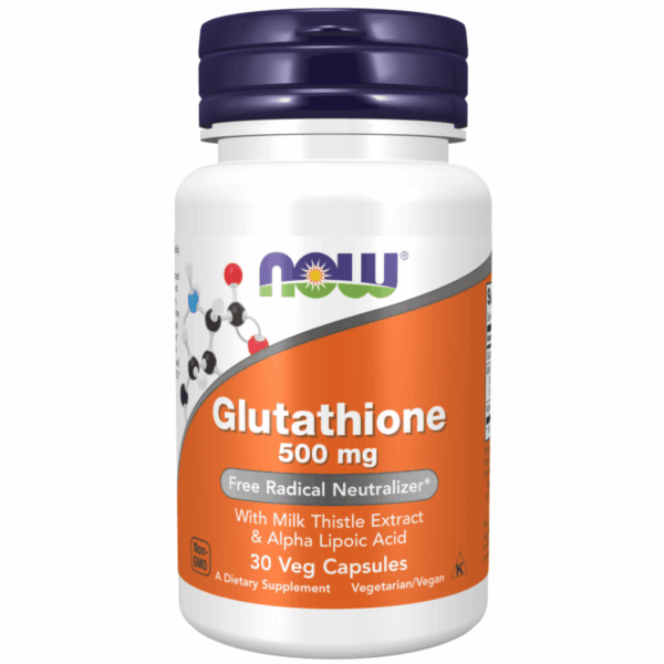 NOW Glutathione 500mg Vcaps 30’s