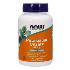 NOW Potassium Citrate 99mg Vcaps 180’s
