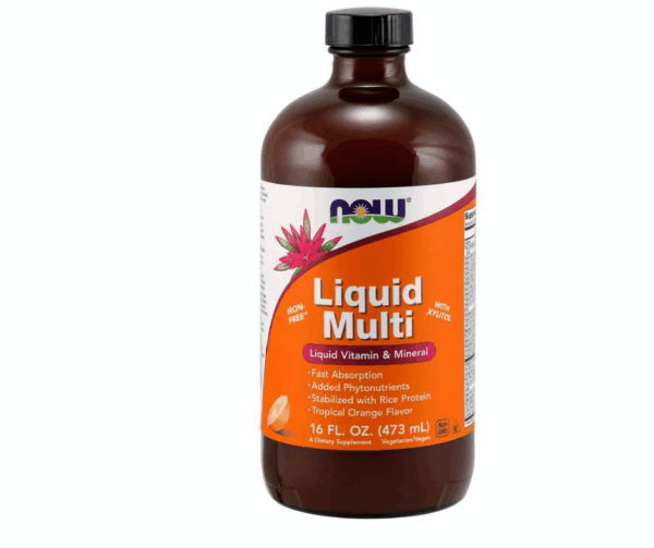 NOW Liquid Mutlivitamin & Mineral – Orange Flavour 473ml
