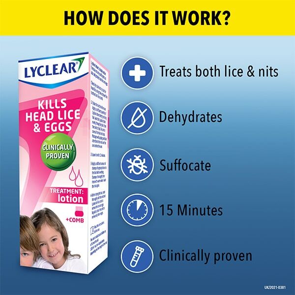 LYCLEAR LOTION +COMB 100ML