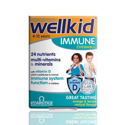 Wellkid Immune Chewable (4 – 12years)Tabs 30s