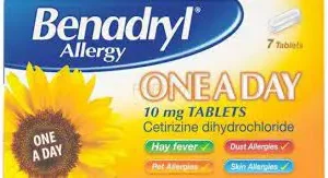 Benadryl Allergy One A Day 10mg Tablets 7s