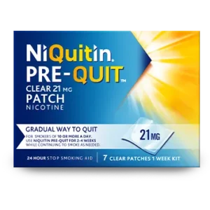 NIQUITIN CLEAR PATCH 21MG/24HR 7`S