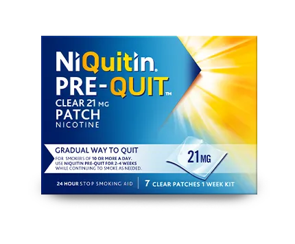 NIQUITIN CLEAR PATCH 21MG/24HR 7`S