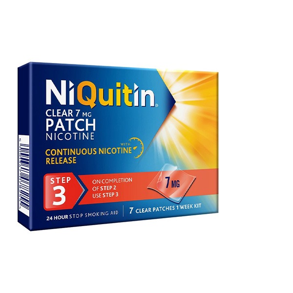NIQUITIN CLEAR PATCH 7MG/24HR 7`S