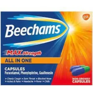 Beechams All In One Max Strength Capsules 16s