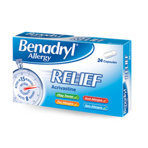 Benadryl Allergy Relief Capsules 24s