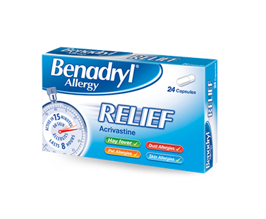 Benadryl Allergy Relief Capsules 24s