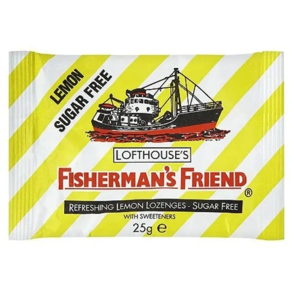 Fishermans Friend Lemon & Menthol Sugar Free 25g
