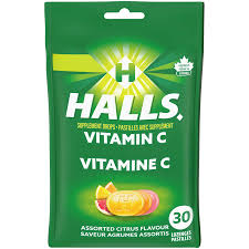 Halls Metholyptus Citrus With Vitamin C