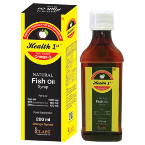 HEALTH 1ST NATURAL FISH OIL SYRUP ORANGE FLAVOR  200ML